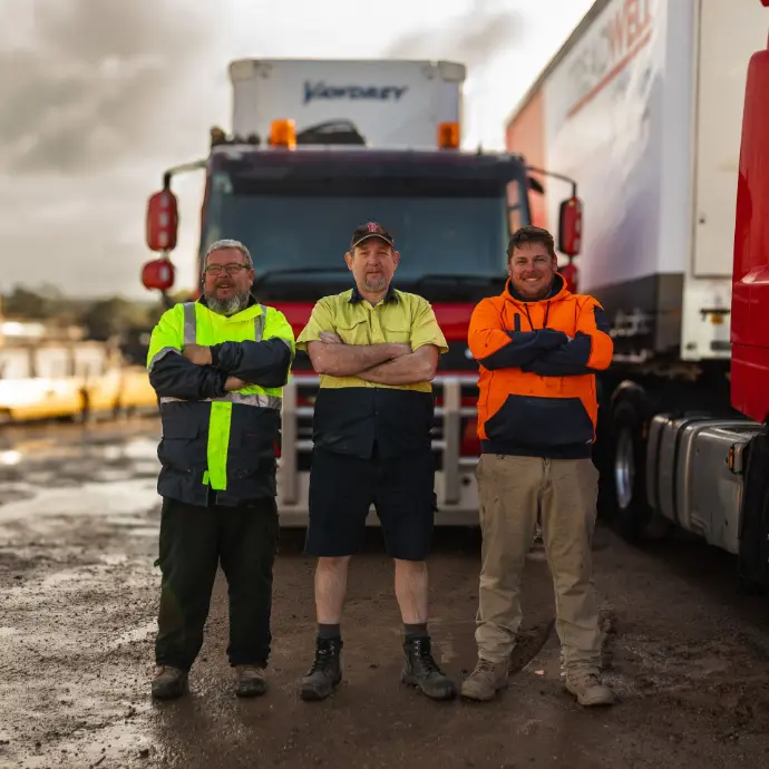 The drivers at Traction Wise Logistics